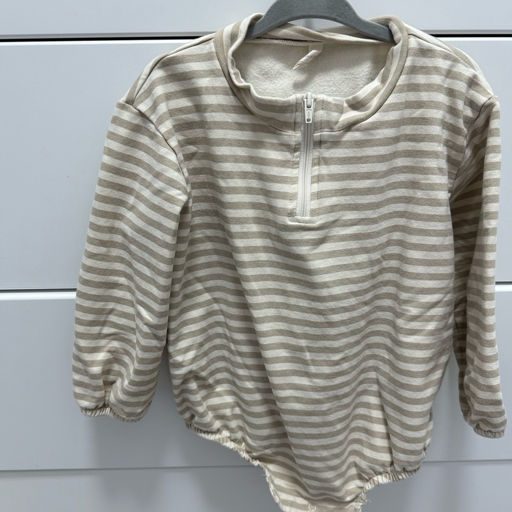 Striped Bubble Romper Quincy Mae